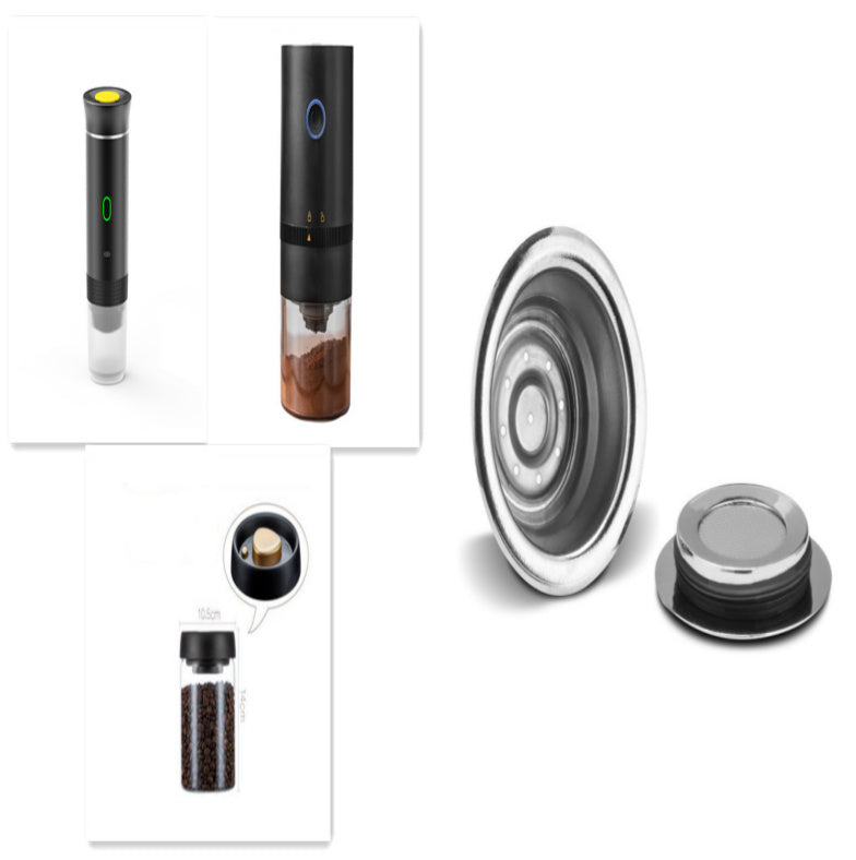 Portable Espresso Maker - Top-Rated 3-in-1 Electric Coffee Grinder for Travel